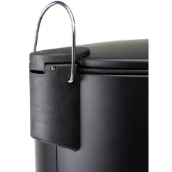 Poubelle ronde à pédale noir 27 L