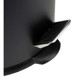 Poubelle ronde à pédale noir 27 L