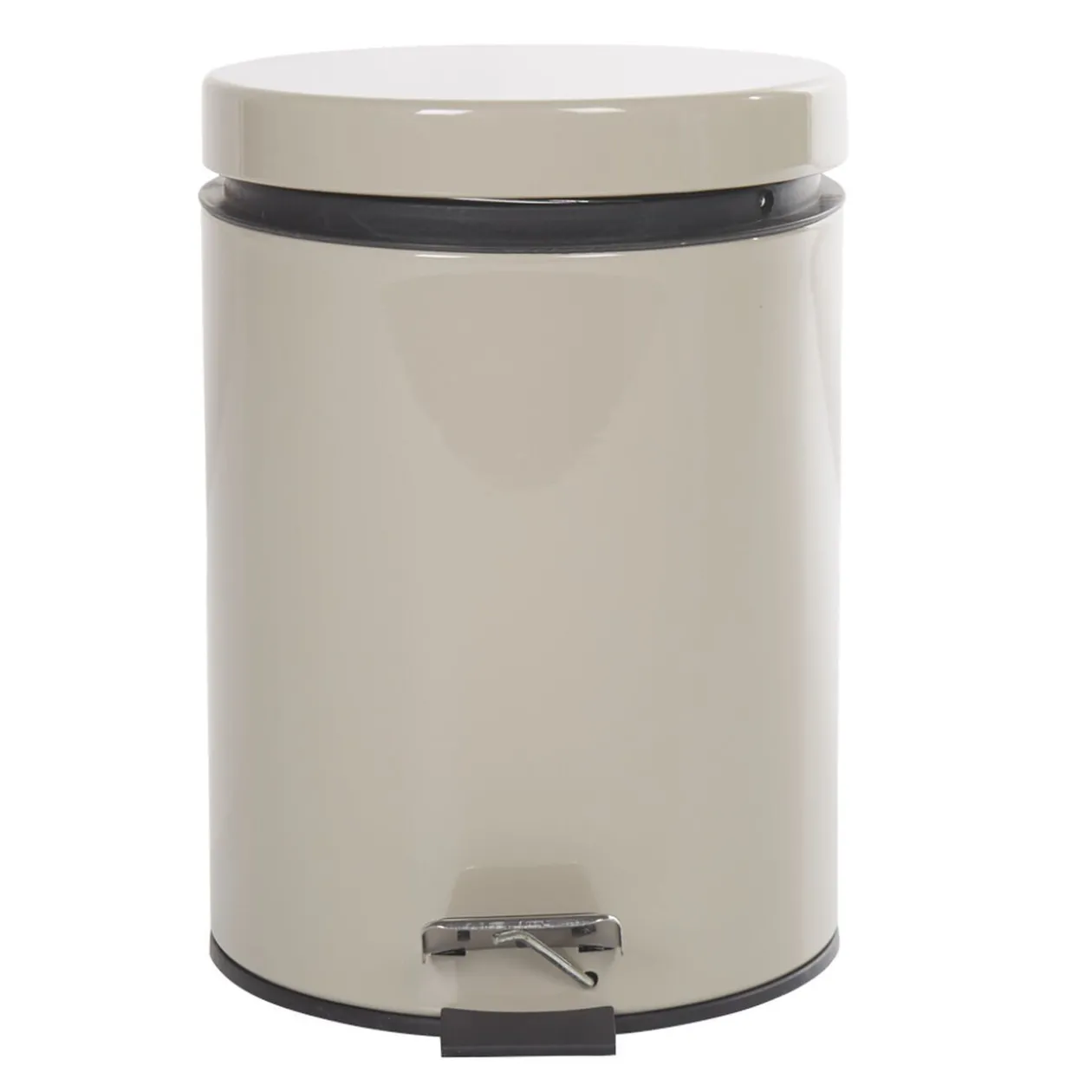 Poubelle ronde beige 5 L