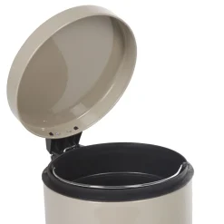 Poubelle ronde beige 5 L
