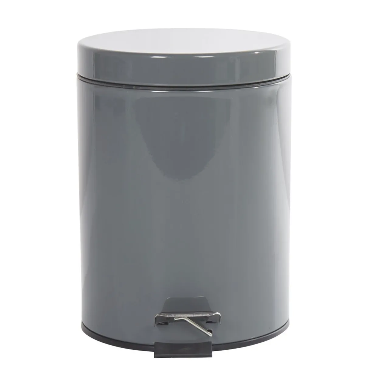 Poubelle ronde gris 5 L