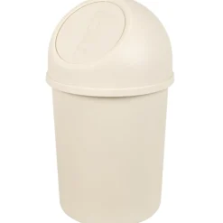 Poubelle salle de bain 5 L crème