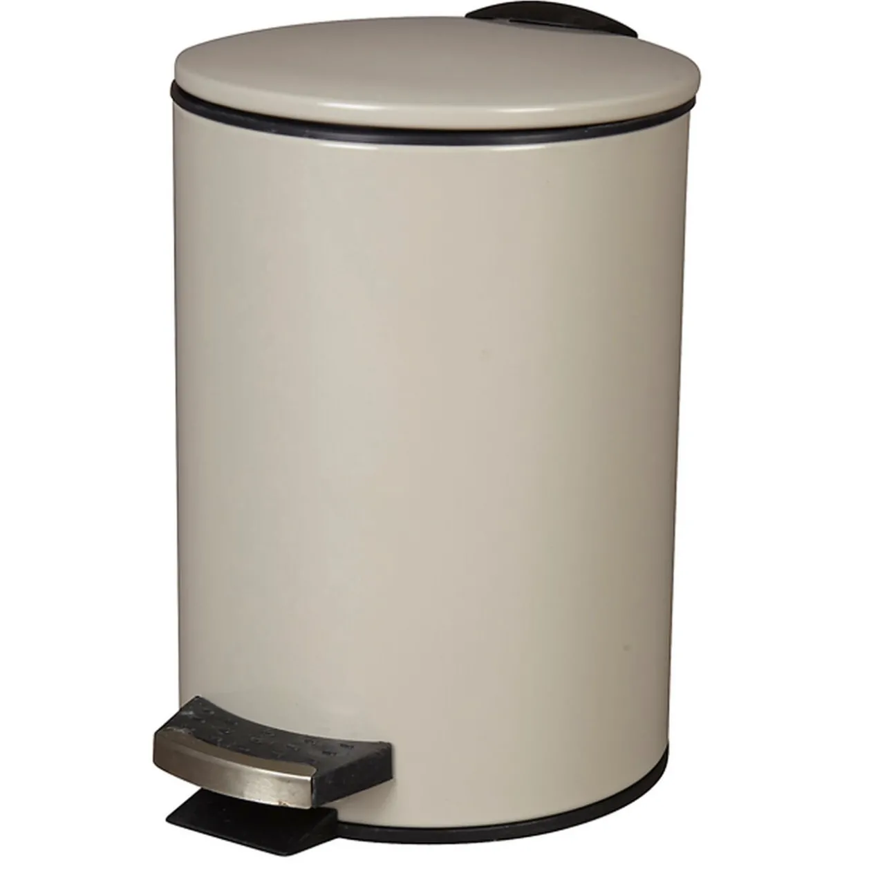 Poubelle salle de bain 3 L gris chaud