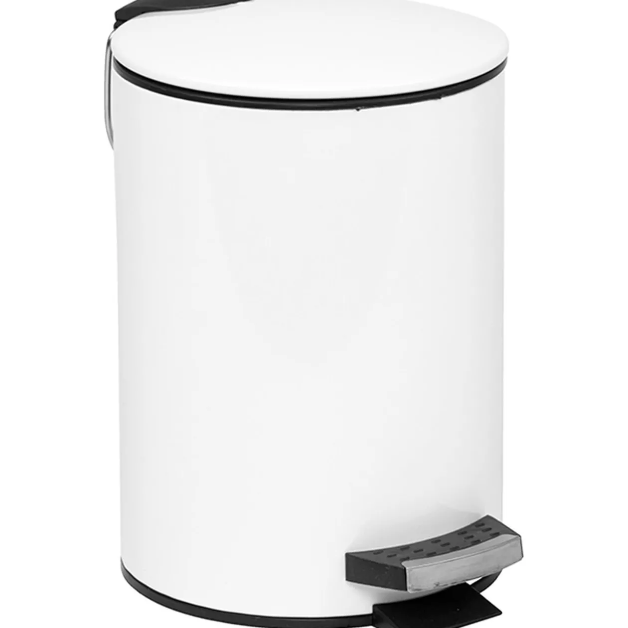Poubelle salle de bain 3 L blanche