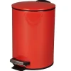 Poubelle salle de bain 3 L rouge