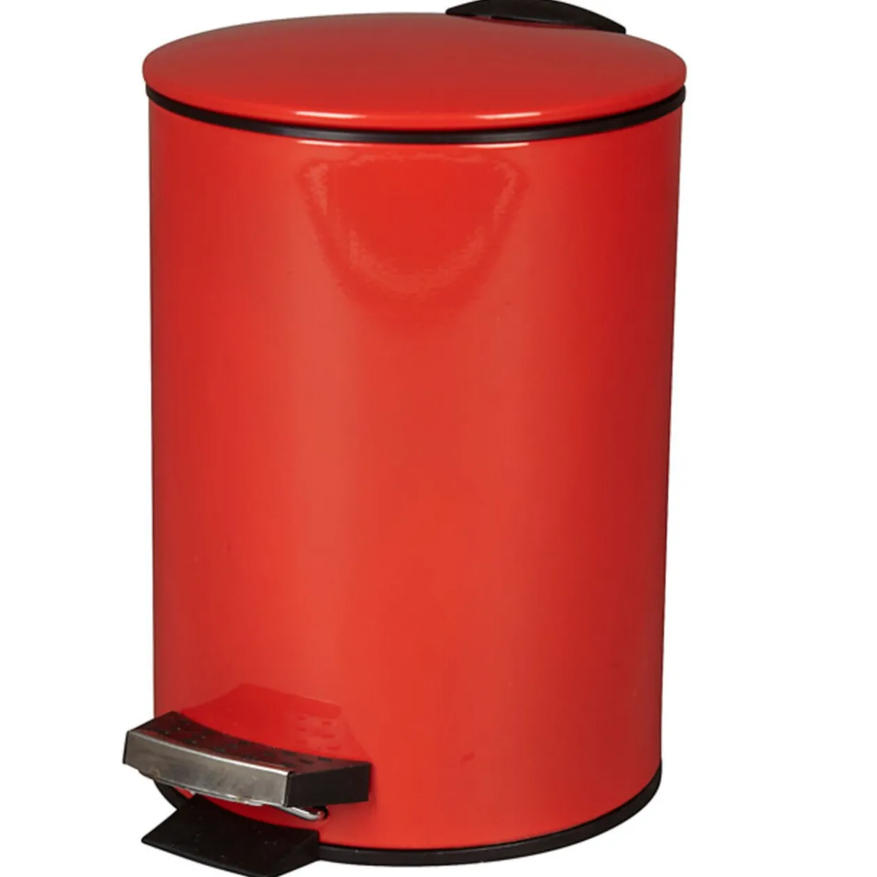 Poubelle salle de bain 3 L rouge