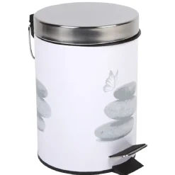 Poubelle salle de bain 3 L design galets