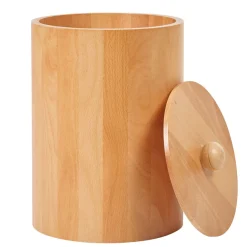 Poubelle salle de bain bambou