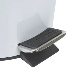 Poubelle salle de bain blanche motif triangles 3 L