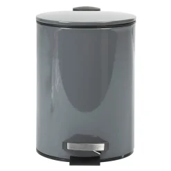 Poubelle salle de bain grise foncé 3 L