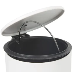 Poubelle salle de bain rond blanc 3 L