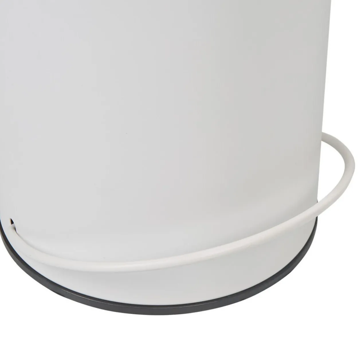 Poubelle salle de bain rond blanc 3 L