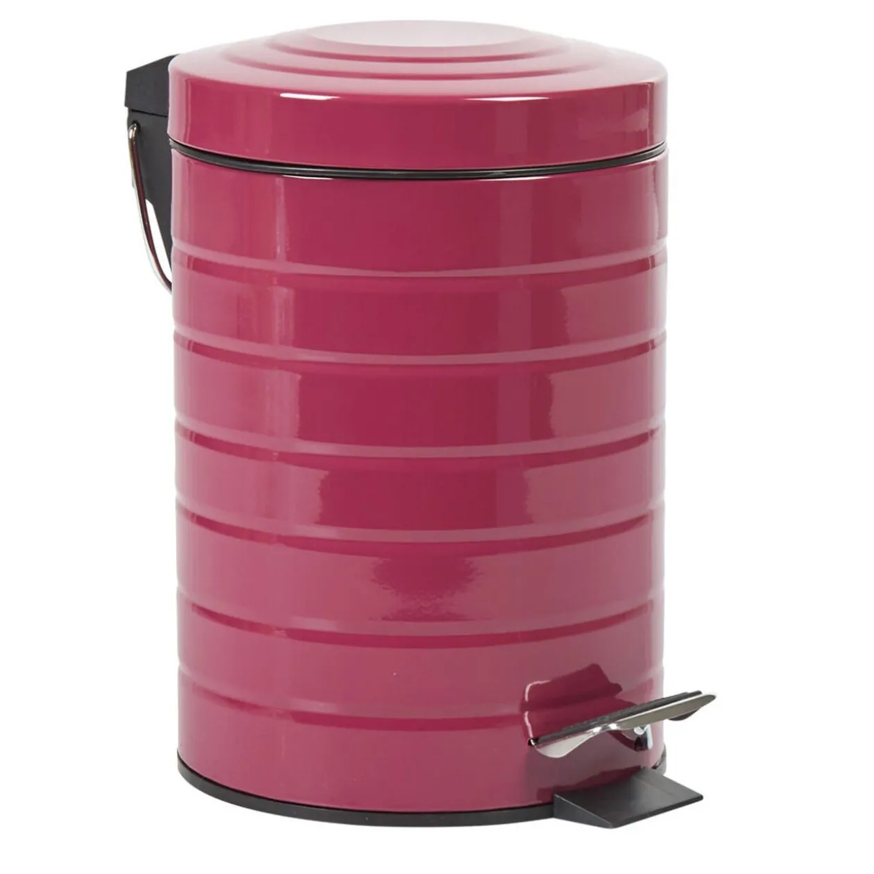 Poubelle salle de bain violette 3 L