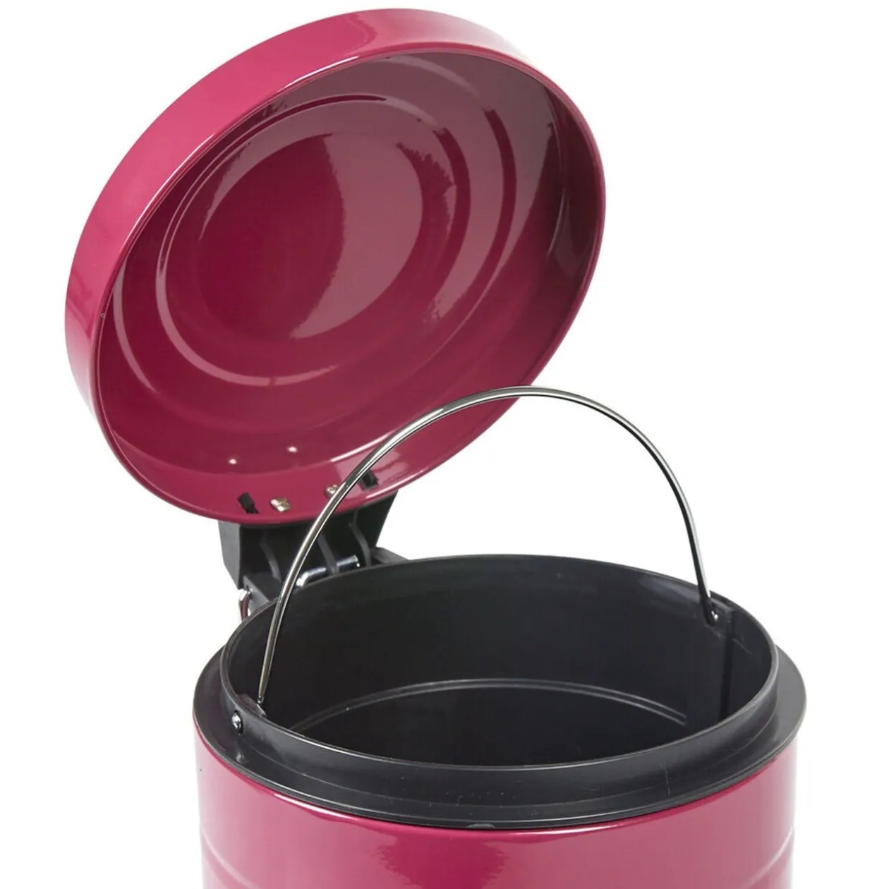 Poubelle salle de bain violette 3 L