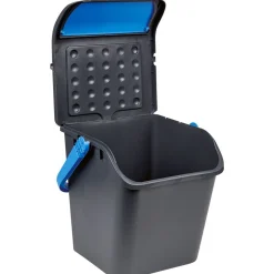 Poubelle tri des déchets noir et bleu 28 L