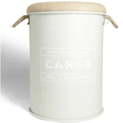 Pouf coffre de rangement grand modèle Ø40xH54,5cm vert