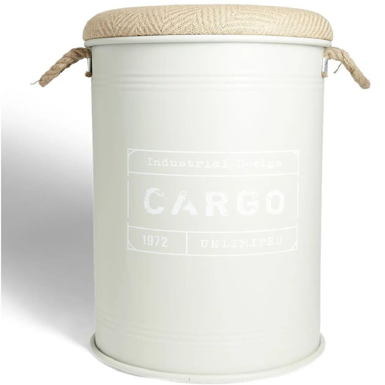 Pouf coffre de rangement grand modèle Ø40xH54,5cm vert