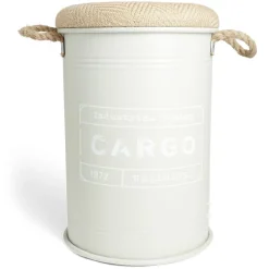 Pouf coffre de rangement moyen modèle Ø34xH49,5cm vert