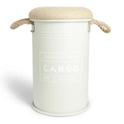 Pouf coffre de rangement petit modèle Ø27xH43,5cm vert