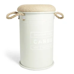 Pouf coffre de rangement petit modèle Ø27xH43,5cm vert