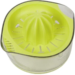 Presse agrumes avec réservoir transparent vert