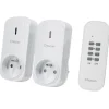 Prise télécommandée 2000W x2 blanc