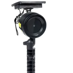 Projecteur led solaire laser fixe motif pois rouge