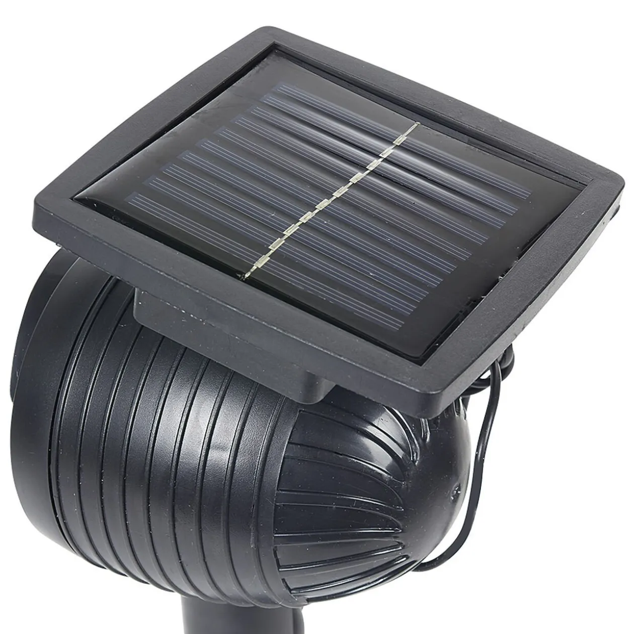 Projecteur led solaire laser fixe motif pois rouge