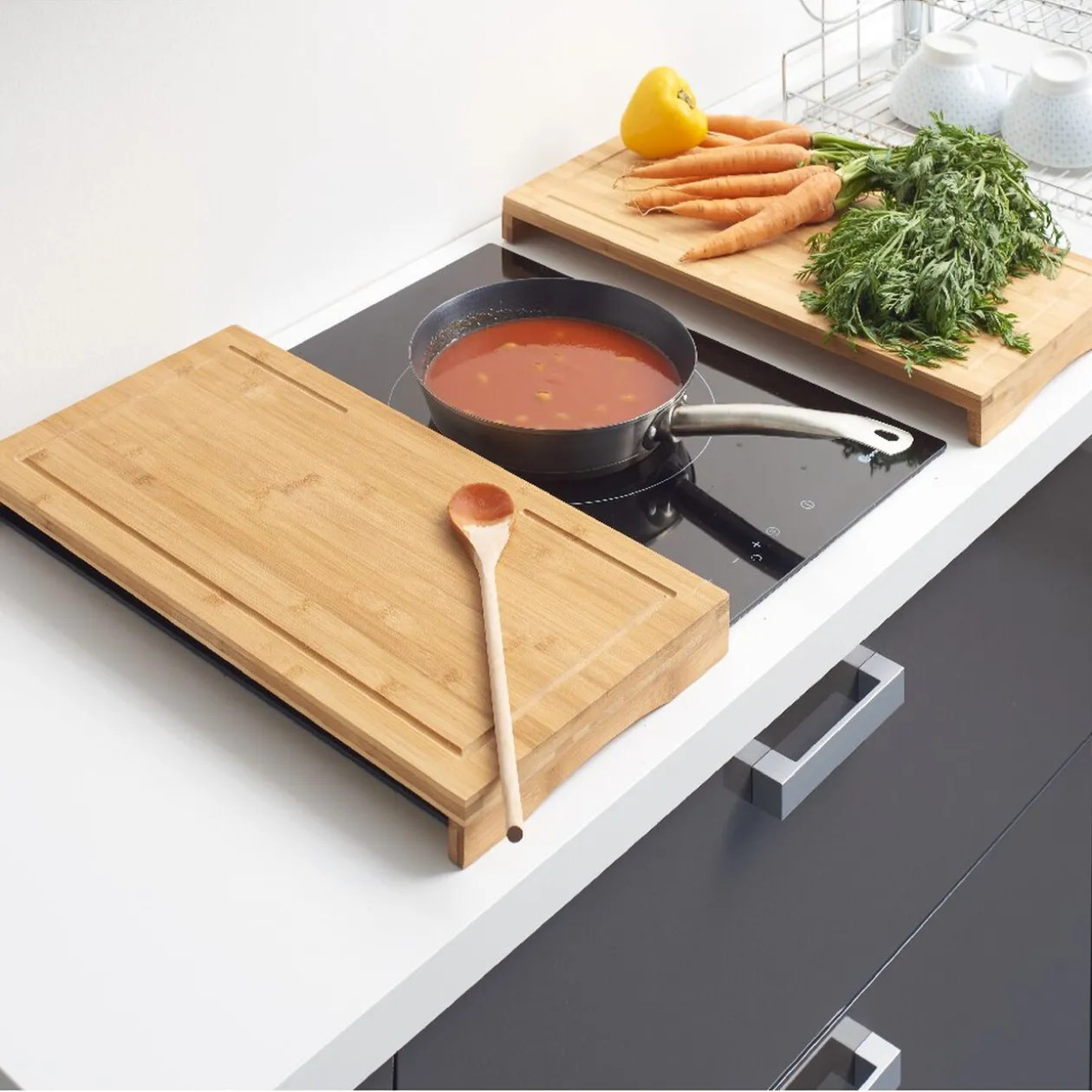 Protections plaques et planche à découper 2en1 x2