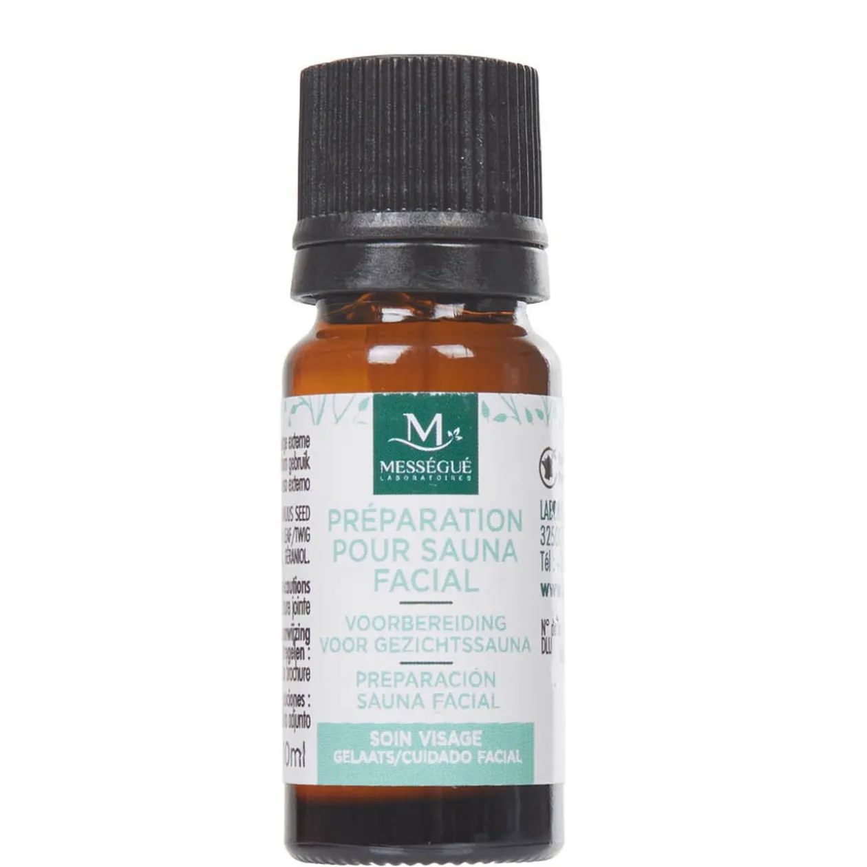 Préparation pour sauna facial