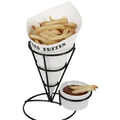 Présentoir frites et 6 papiers