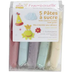 Pâte à sucre Framboiselle x6