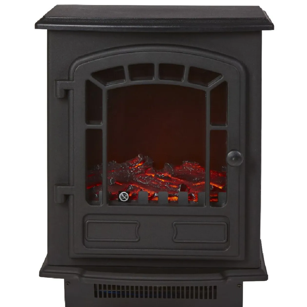 Radiateur effet cheminée décorative noire