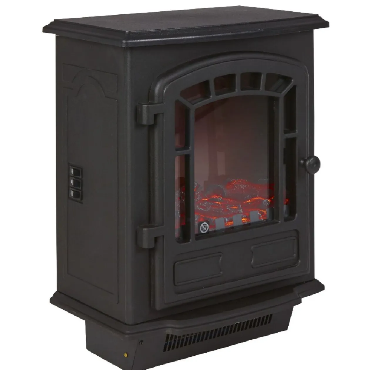 Radiateur effet cheminée décorative noire