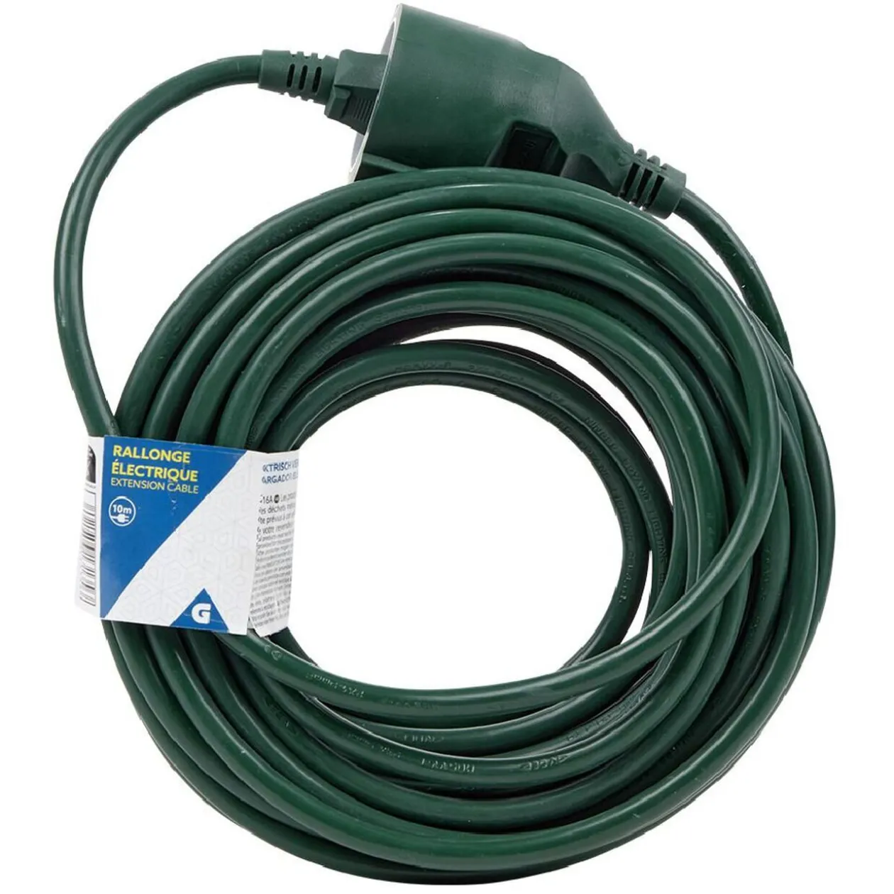 Rallonge électrique extérieure 10m vert