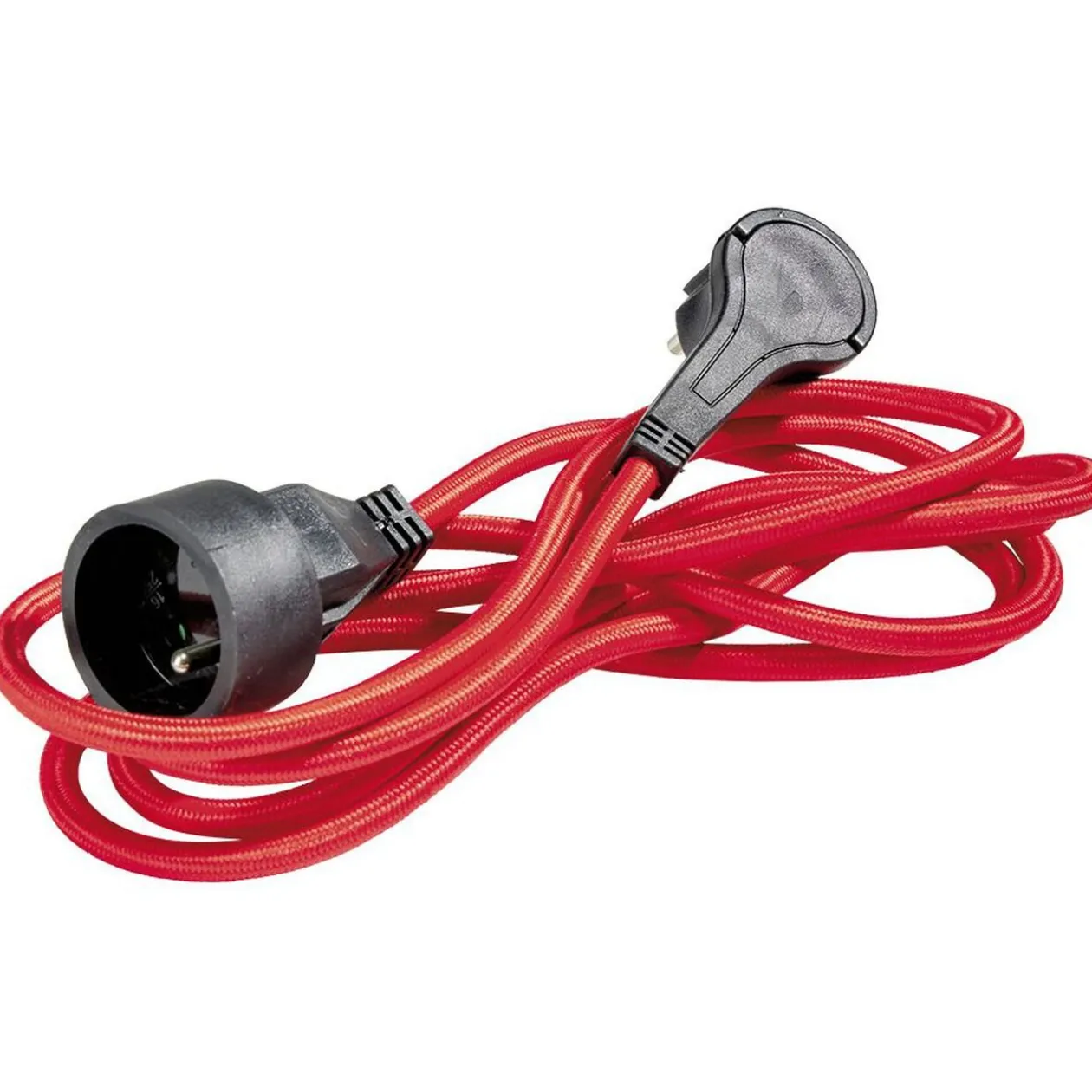 Rallonge textile 3m rouge