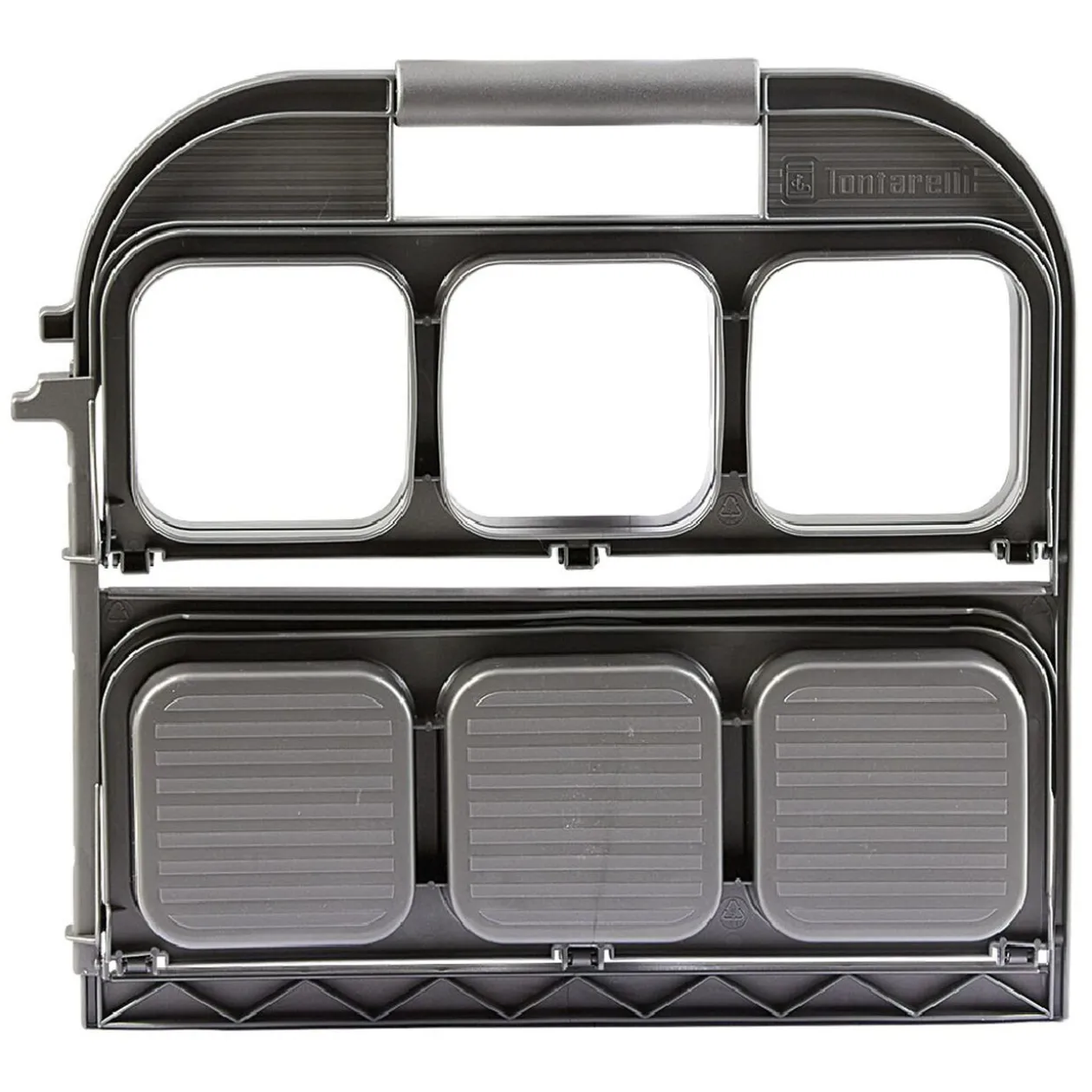 Range bouteille pliable gris 6 emplacements