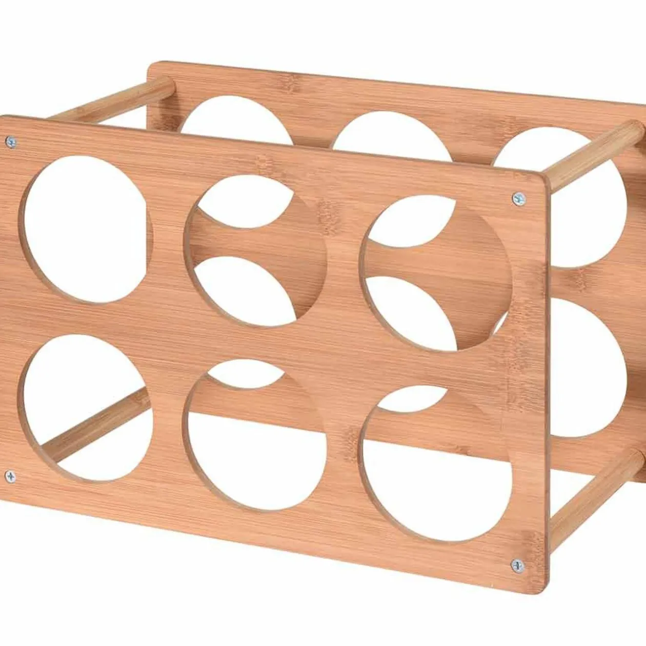 Range bouteilles 6 compartiments bois