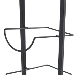 Range bouteilles 6 compartiments métal noir