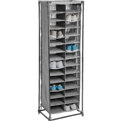 Range chaussures 18 paires gris