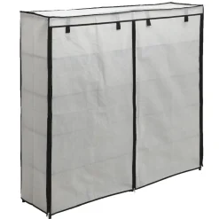 Range chaussures 30 paires en toile gris clair