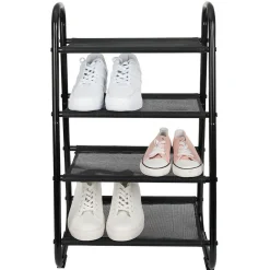 Range chaussures 8 paires 4 niveaux 43x28xH72cm