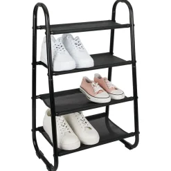 Range chaussures 8 paires 4 niveaux 43x28xH72cm