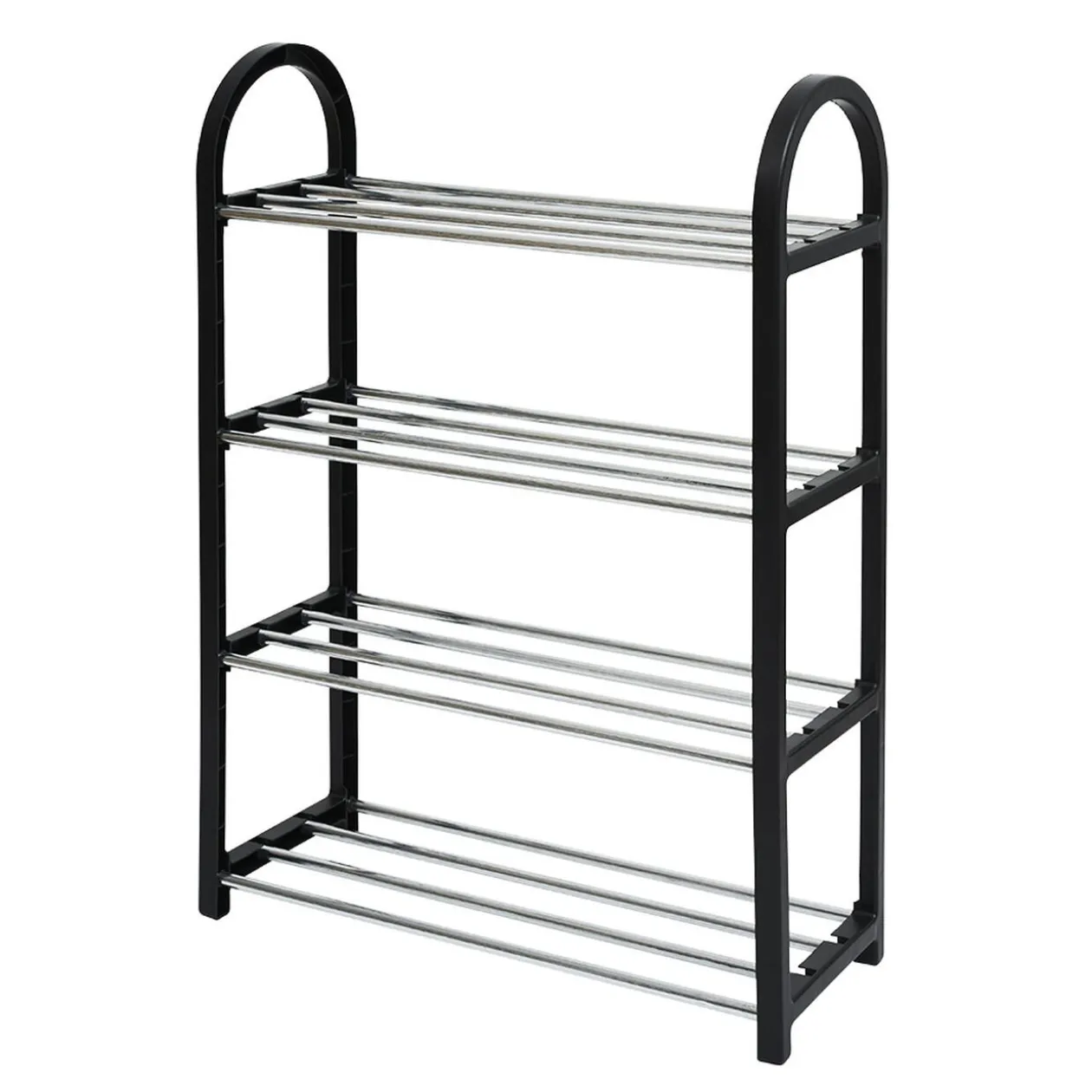 Range chaussures 4 étagères noir L48xl19xH64cm