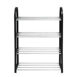 Range chaussures 4 étagères noir L48xl19xH64cm