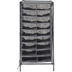 Range chaussures gris 18 paires