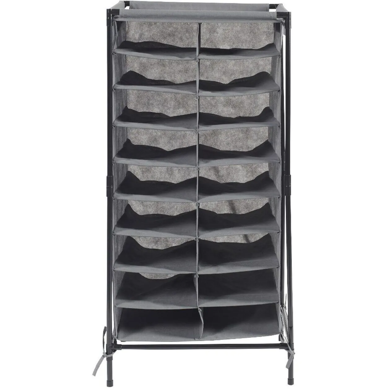 Range chaussures gris 18 paires