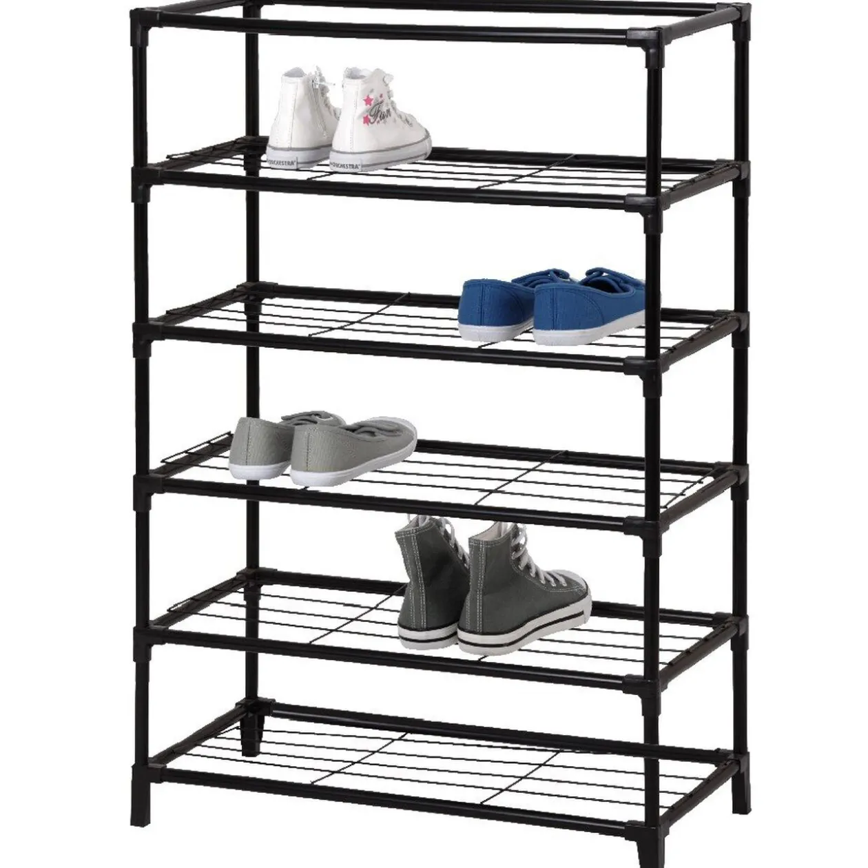 Range chaussures métal noir 5 niveaux