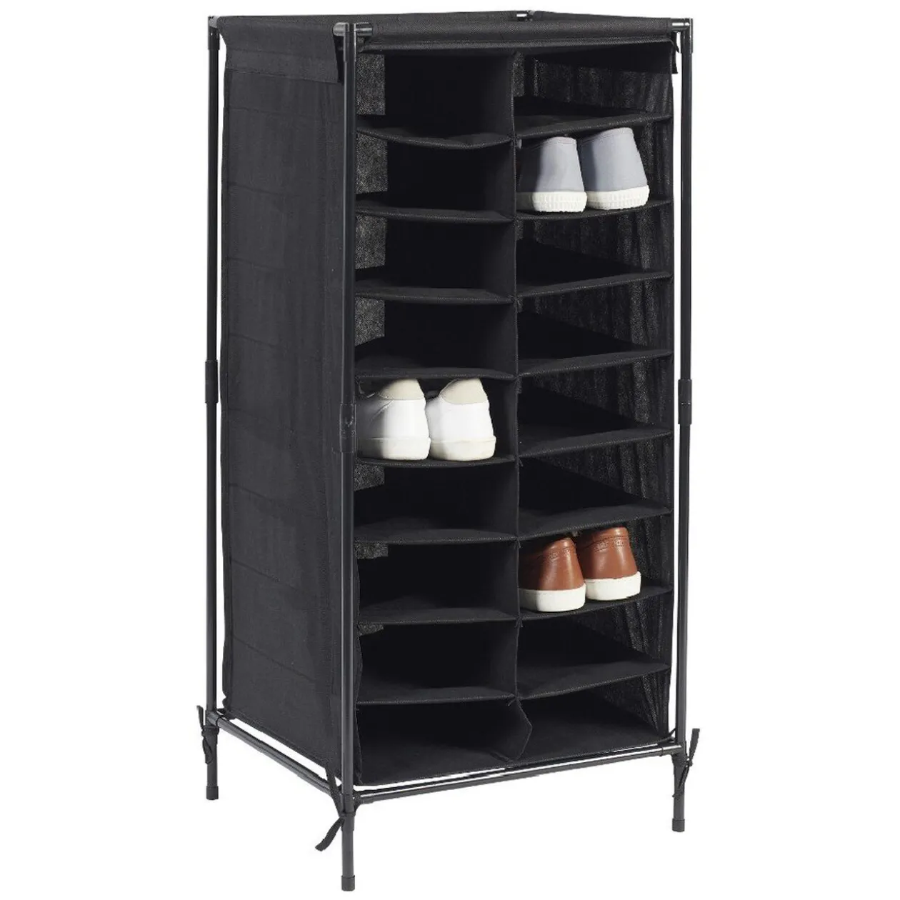 Range chaussures noir 18 paires