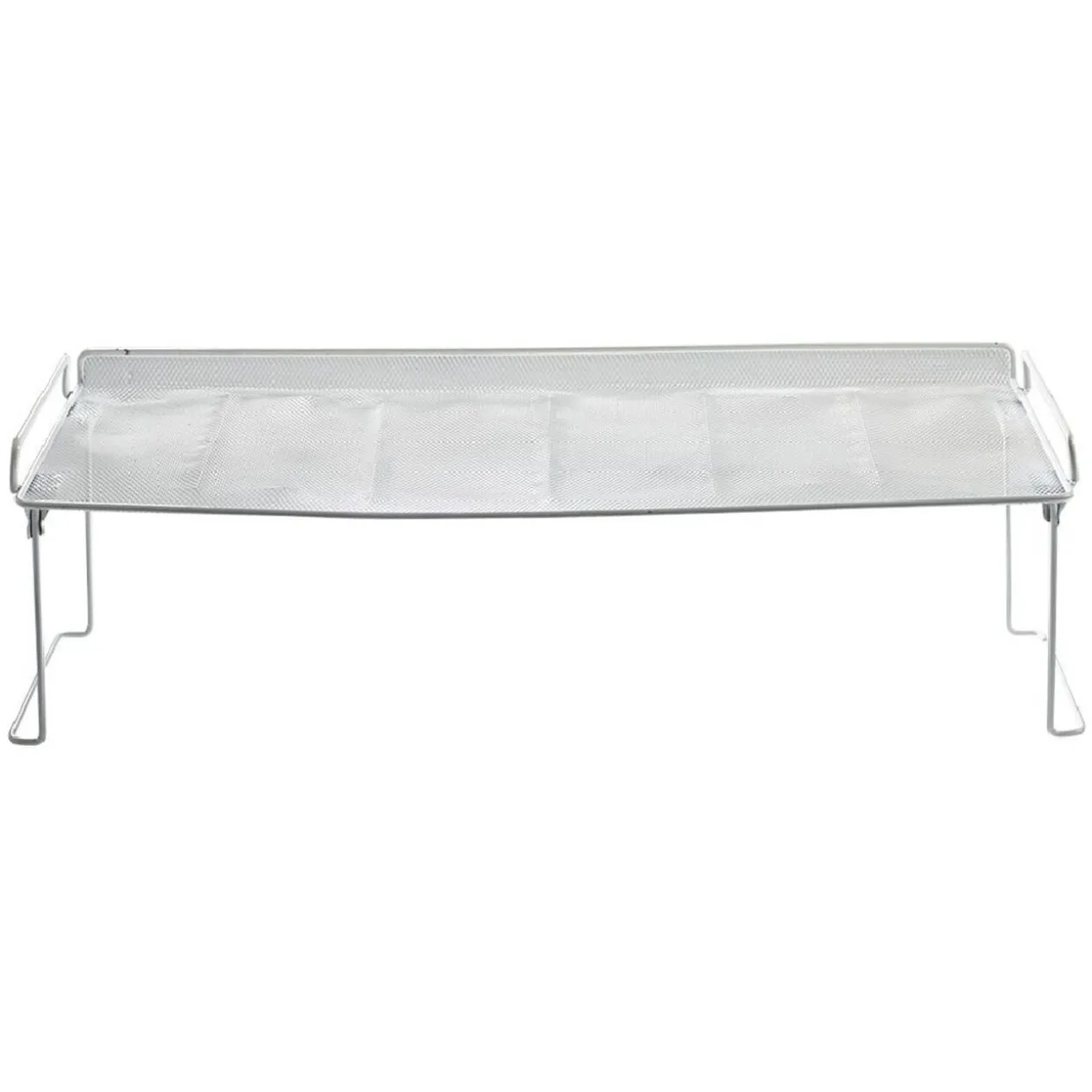 Range chaussures étagère blanche superposable 8 paires L68xl28xH22cm